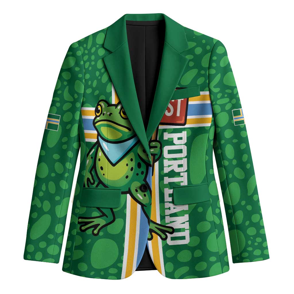 Personalized Resist Portland Frog Blazer Frog Activist Protest City - Wonder Print Shop