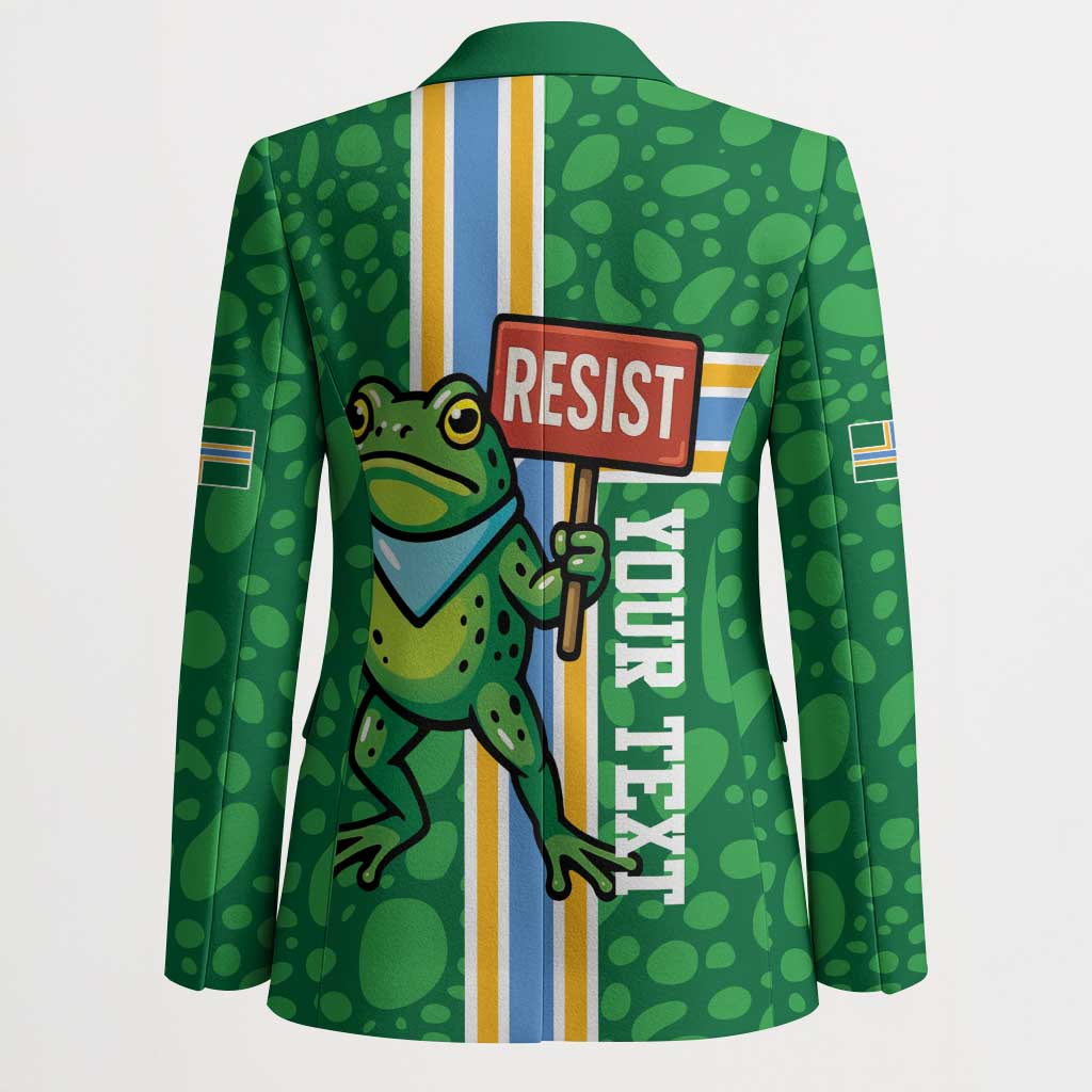 Personalized Resist Portland Frog Blazer Frog Activist Protest City - Wonder Print Shop