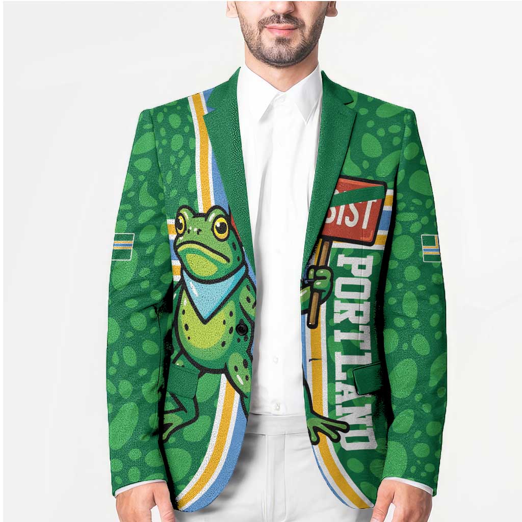 Personalized Resist Portland Frog Blazer Frog Activist Protest City - Wonder Print Shop