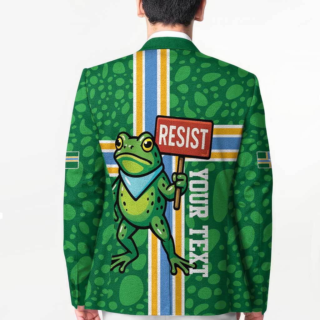 Personalized Resist Portland Frog Blazer Frog Activist Protest City - Wonder Print Shop
