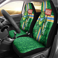 Personalized Resist Portland Frog Car Seat Cover Frog Activist Protest City - Wonder Print Shop