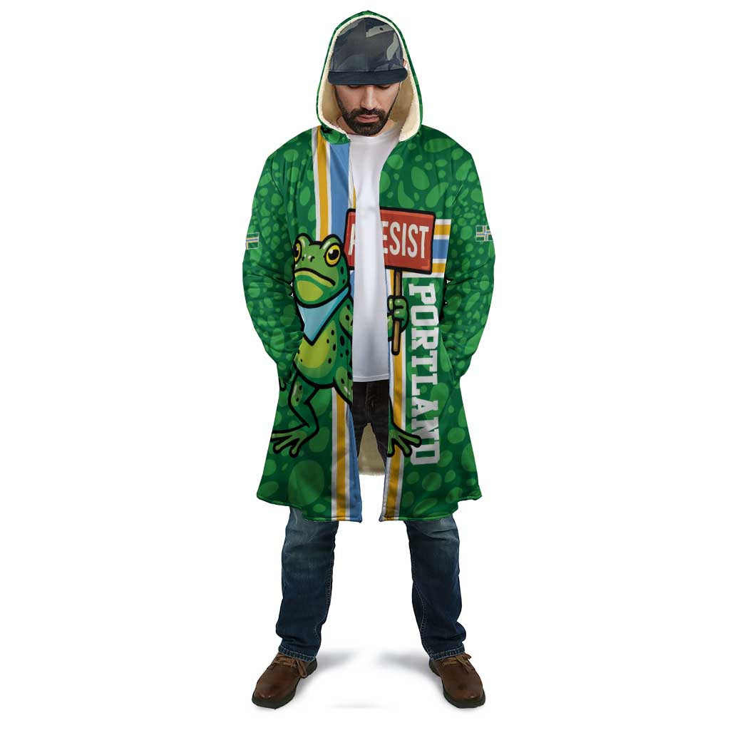 Personalized Resist Portland Frog Cloak Frog Activist Protest City - Wonder Print Shop