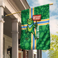 Personalized Resist Portland Frog Garden Flag Frog Activist Protest City - Wonder Print Shop