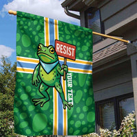 Personalized Resist Portland Frog Garden Flag Frog Activist Protest City - Wonder Print Shop