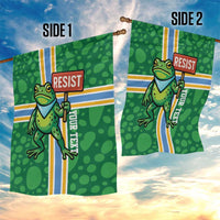 Personalized Resist Portland Frog Garden Flag Frog Activist Protest City - Wonder Print Shop