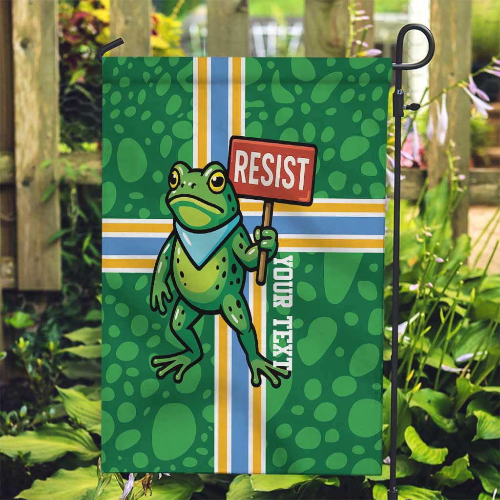 Personalized Resist Portland Frog Garden Flag Frog Activist Protest City - Wonder Print Shop