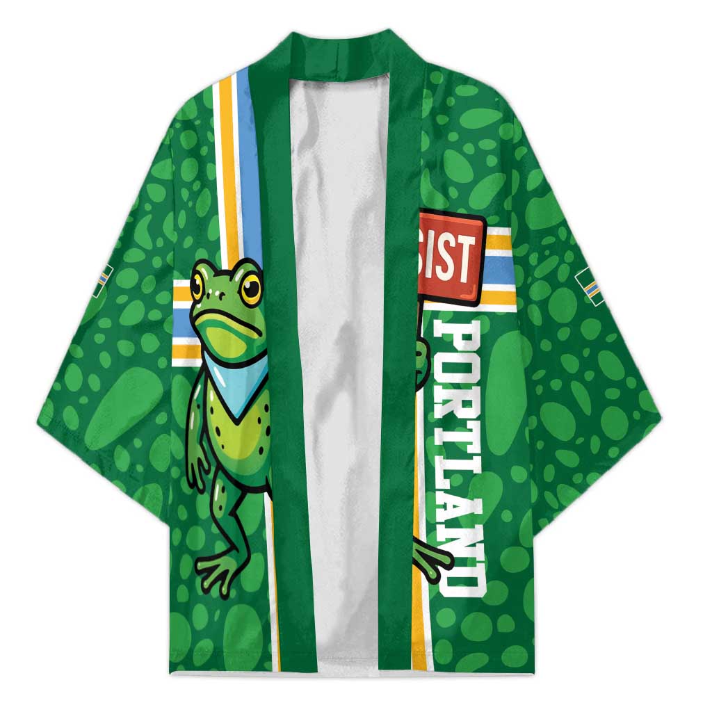 Personalized Resist Portland Frog Kimono Frog Activist Protest City - Wonder Print Shop