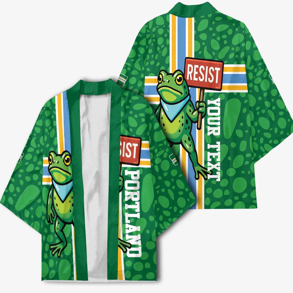 Personalized Resist Portland Frog Kimono Frog Activist Protest City - Wonder Print Shop