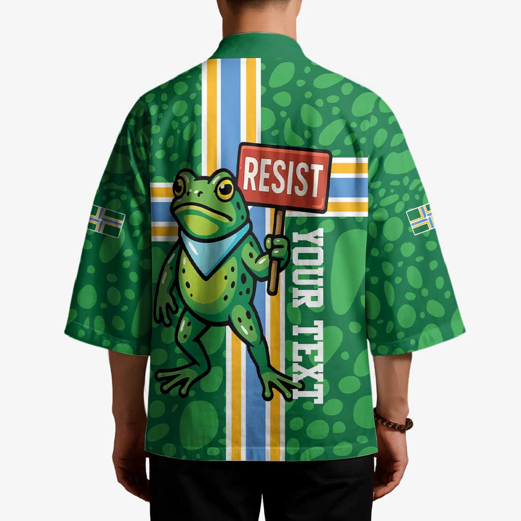 Personalized Resist Portland Frog Kimono Frog Activist Protest City - Wonder Print Shop