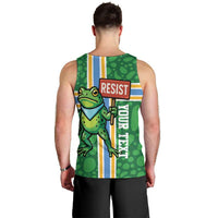 Personalized Resist Portland Frog Men Tank Top Frog Activist Protest City - Wonder Print Shop