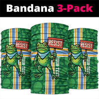 Personalized Resist Portland Frog Neck Gaiter Frog Activist Protest City - Wonder Print Shop