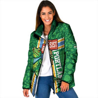 Personalized Resist Portland Frog Padded Jacket Frog Activist Protest City - Wonder Print Shop