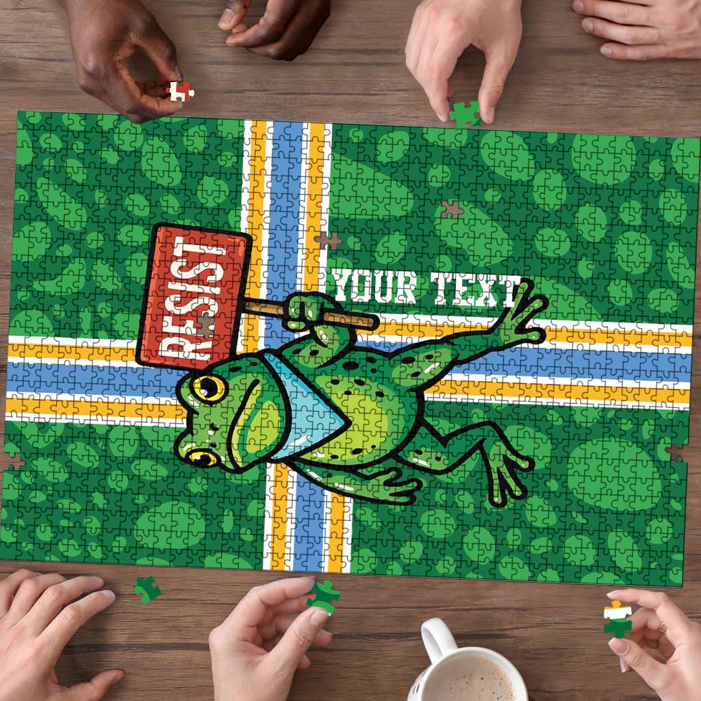 Personalized Resist Portland Frog Puzzle Frog Activist Protest City - Wonder Print Shop