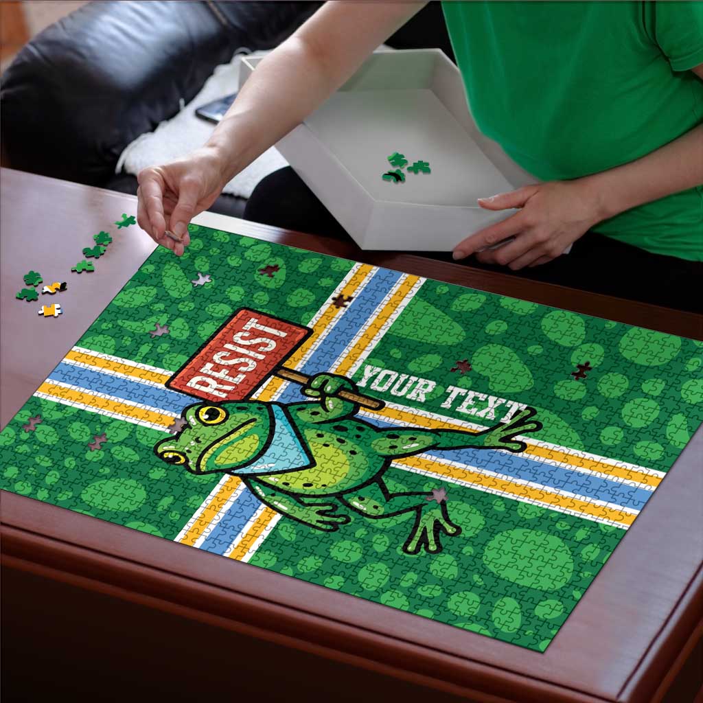 Personalized Resist Portland Frog Puzzle Frog Activist Protest City - Wonder Print Shop