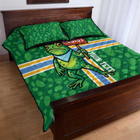 Personalized Resist Portland Frog Quilt Bed Set Frog Activist Protest City - Wonder Print Shop