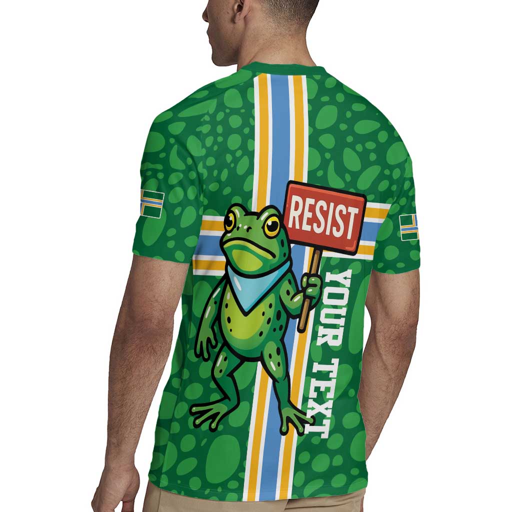 Personalized Resist Portland Frog Rugby Jersey Frog Activist Protest City - Wonder Print Shop