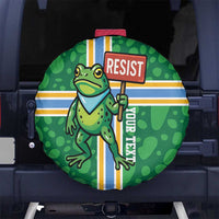 Personalized Resist Portland Frog Spare Tire Cover Frog Activist Protest City - Wonder Print Shop