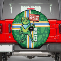 Personalized Resist Portland Frog Spare Tire Cover Frog Activist Protest City - Wonder Print Shop