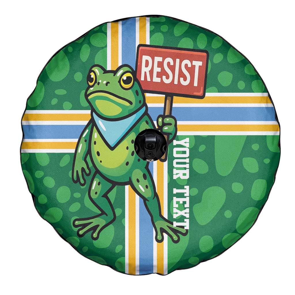 Personalized Resist Portland Frog Spare Tire Cover Frog Activist Protest City - Wonder Print Shop