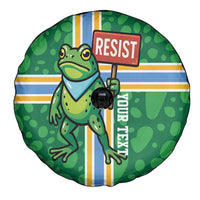Personalized Resist Portland Frog Spare Tire Cover Frog Activist Protest City - Wonder Print Shop