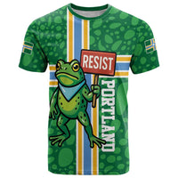 Personalized Resist Portland Frog T Shirt Frog Activist Protest City - Wonder Print Shop