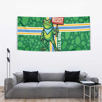 Personalized Resist Portland Frog Tapestry Frog Activist Protest City - Wonder Print Shop