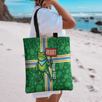 Personalized Resist Portland Frog Tote Bag Frog Activist Protest City - Wonder Print Shop