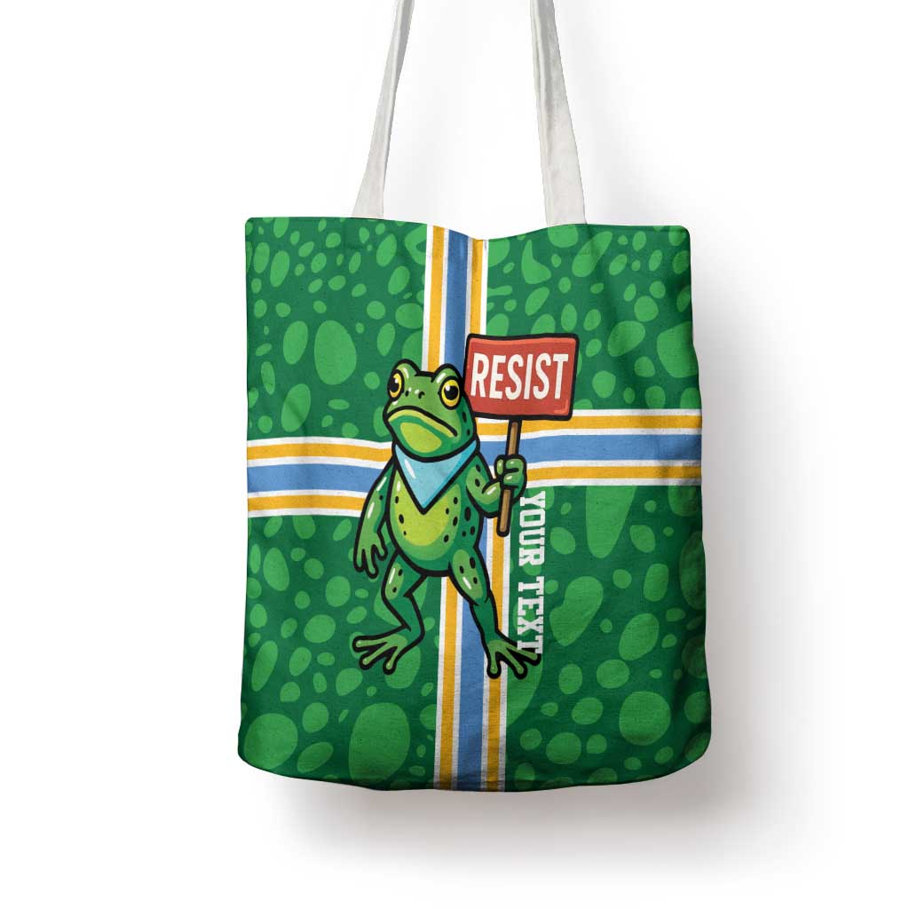 Personalized Resist Portland Frog Tote Bag Frog Activist Protest City - Wonder Print Shop