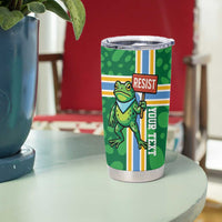 Personalized Resist Portland Frog Tumbler Cup Frog Activist Protest City - Wonder Print Shop