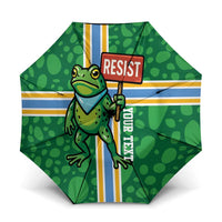 Personalized Resist Portland Frog Umbrella Frog Activist Protest City - Wonder Print Shop