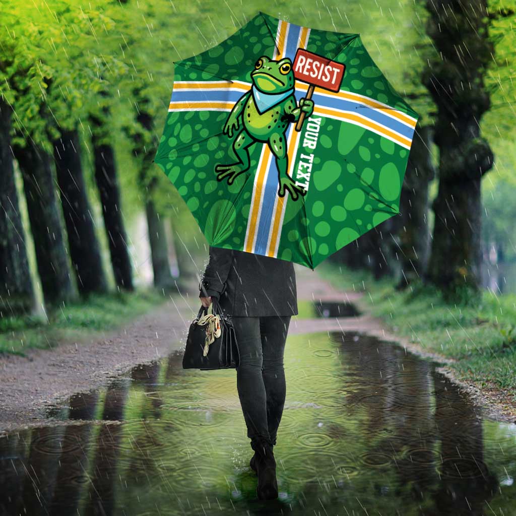Personalized Resist Portland Frog Umbrella Frog Activist Protest City - Wonder Print Shop