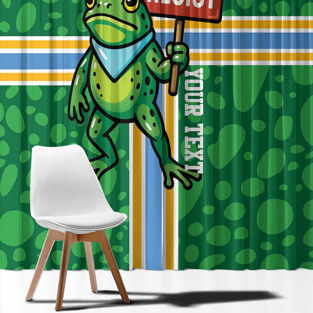 Personalized Resist Portland Frog Window Curtain Frog Activist Protest City - Wonder Print Shop