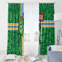 Personalized Resist Portland Frog Window Curtain Frog Activist Protest City - Wonder Print Shop