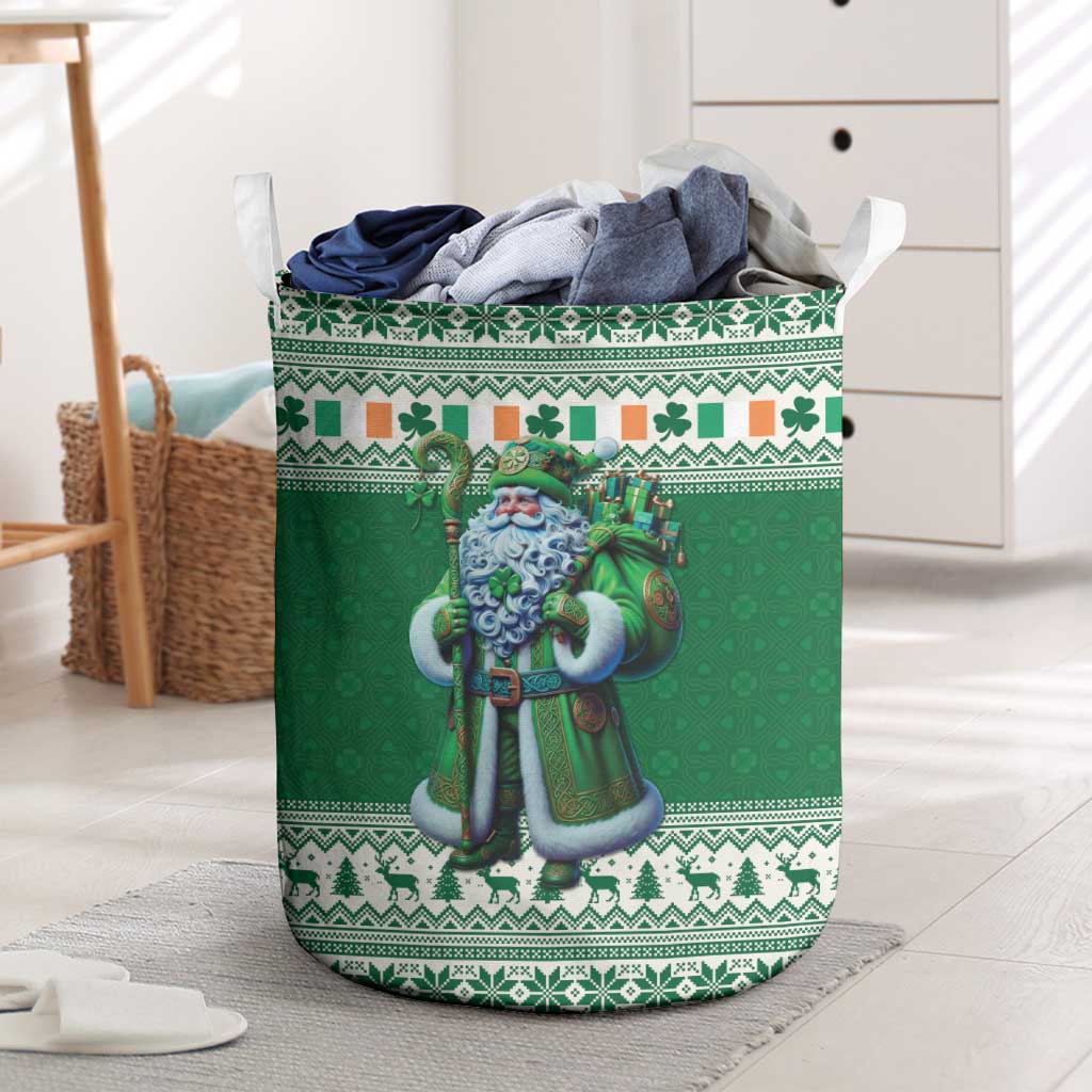 Ireland Christmas Laundry Basket Irish Santa Claus - Wonder Print Shop