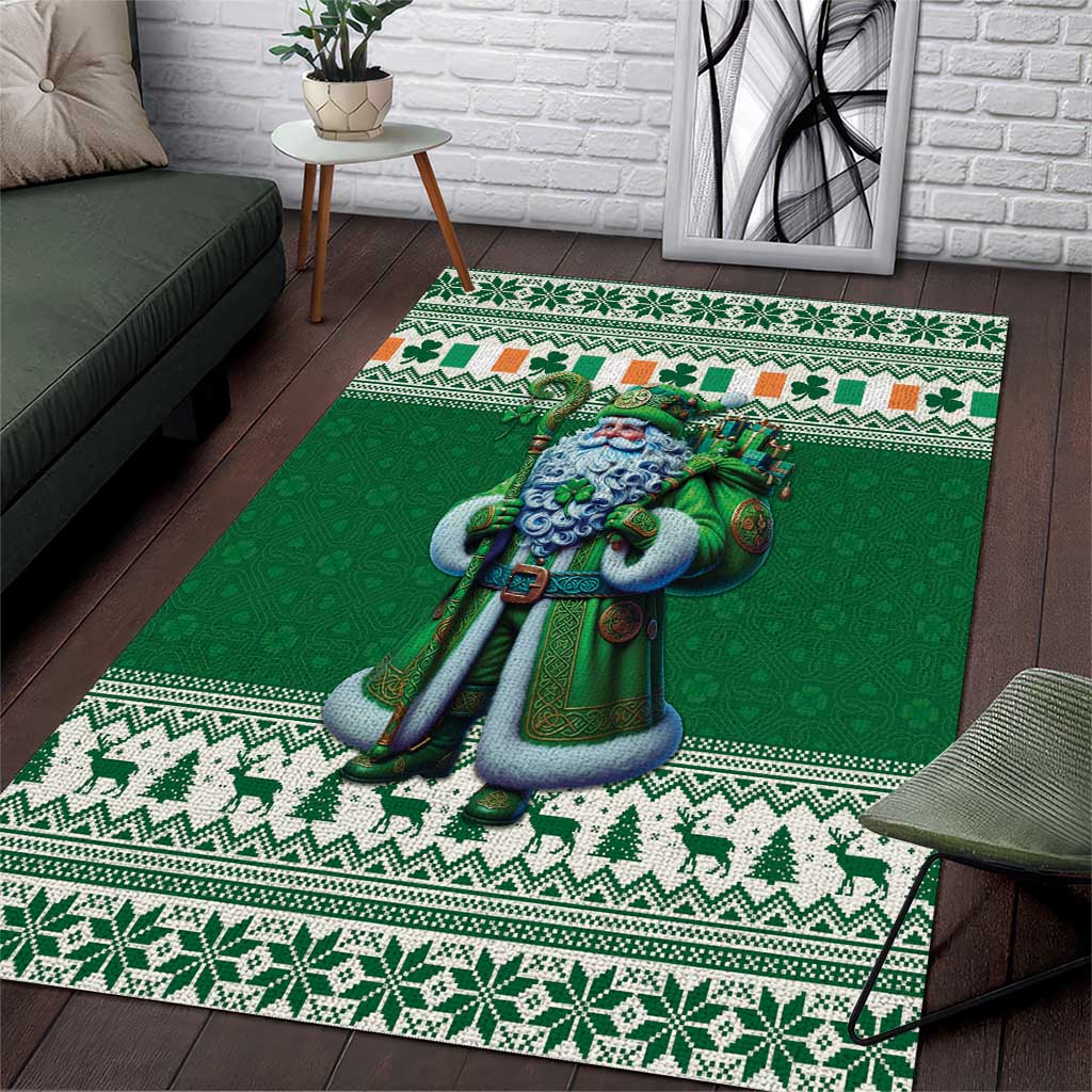 Ireland Christmas Area Rug Irish Santa Claus - Wonder Print Shop