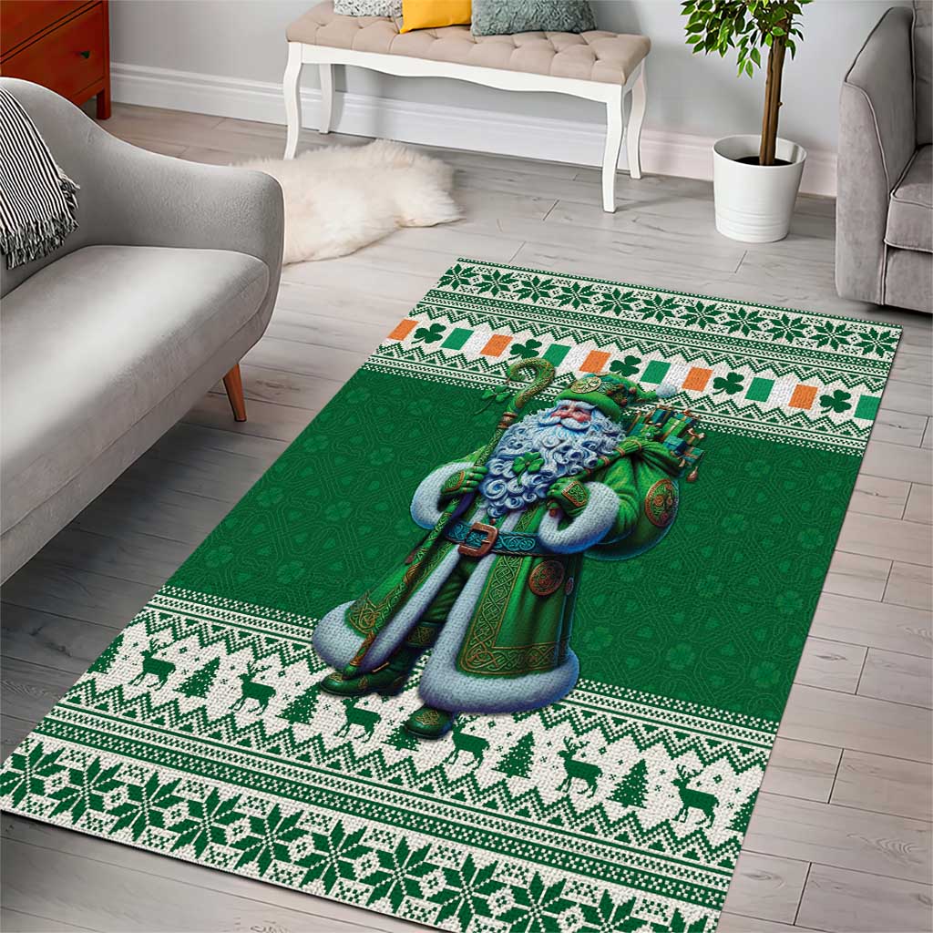 Ireland Christmas Area Rug Irish Santa Claus - Wonder Print Shop