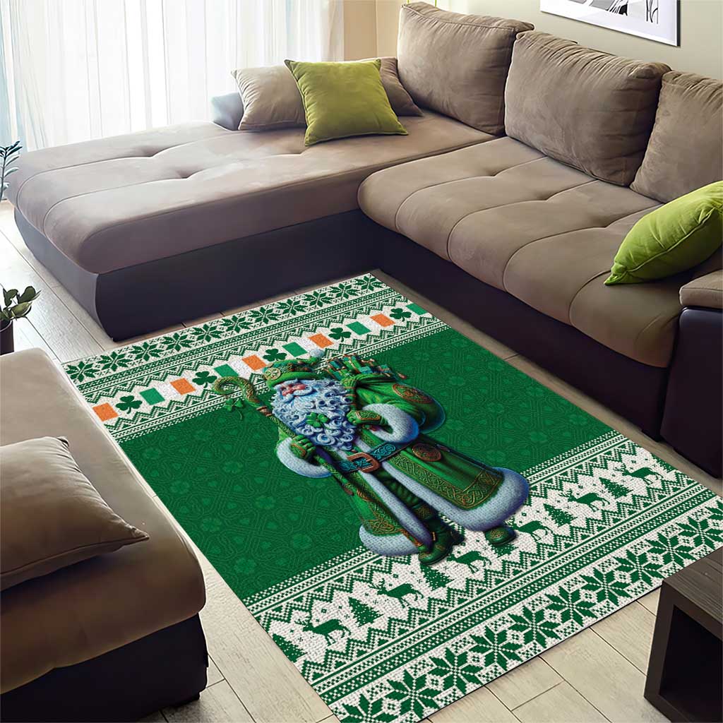 Ireland Christmas Area Rug Irish Santa Claus - Wonder Print Shop
