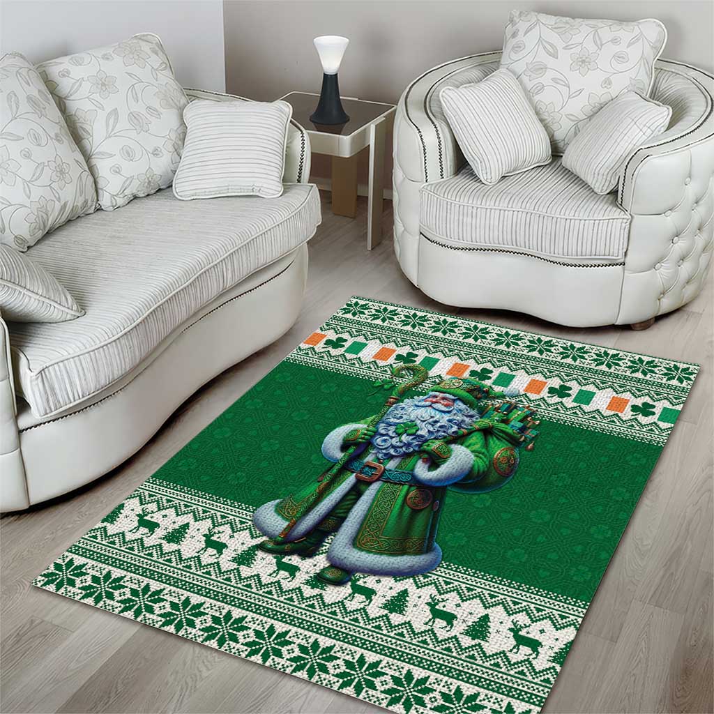 Ireland Christmas Area Rug Irish Santa Claus - Wonder Print Shop