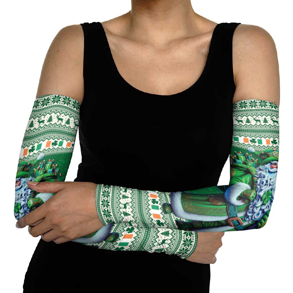 Ireland Christmas Arm Sleeves Irish Santa Claus - Wonder Print Shop