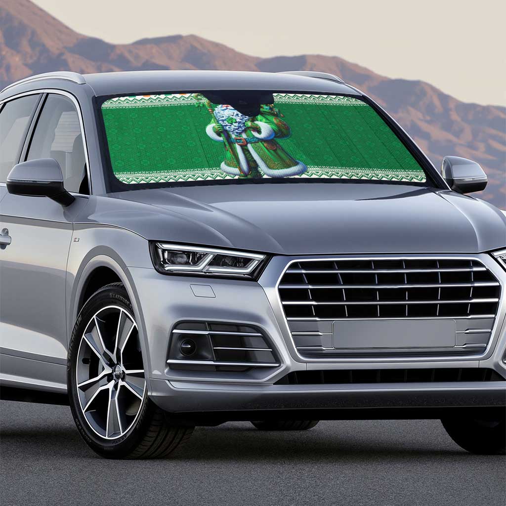 Ireland Christmas Auto Sun Shade Irish Santa Claus - Wonder Print Shop