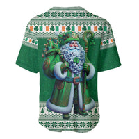 Ireland Christmas Baseball Jersey Irish Santa Claus - Wonder Print Shop