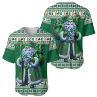 Ireland Christmas Baseball Jersey Irish Santa Claus - Wonder Print Shop