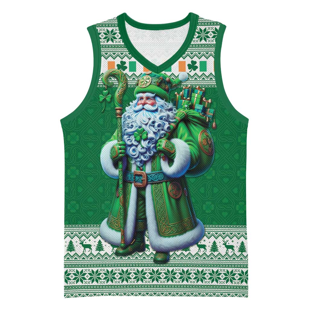 Ireland Christmas Basketball Jersey Irish Santa Claus - Wonder Print Shop
