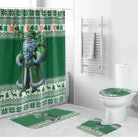 Ireland Christmas Bathroom Set Irish Santa Claus - Wonder Print Shop