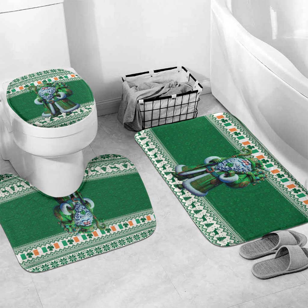 Ireland Christmas Bathroom Set Irish Santa Claus - Wonder Print Shop