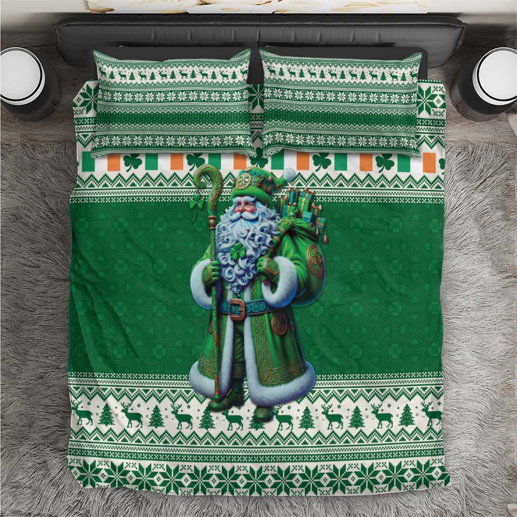 Ireland Christmas Bedding Set Irish Santa Claus - Wonder Print Shop