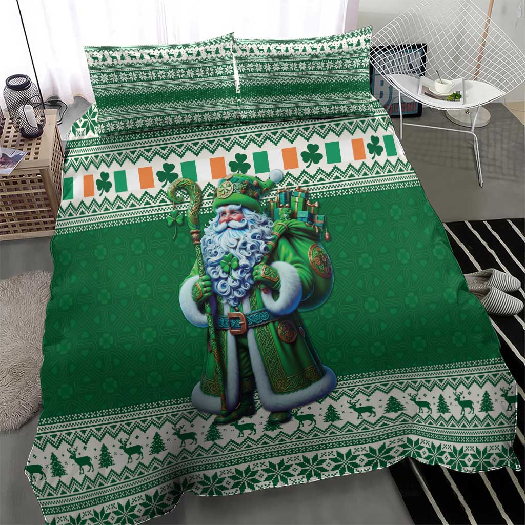 Ireland Christmas Bedding Set Irish Santa Claus - Wonder Print Shop