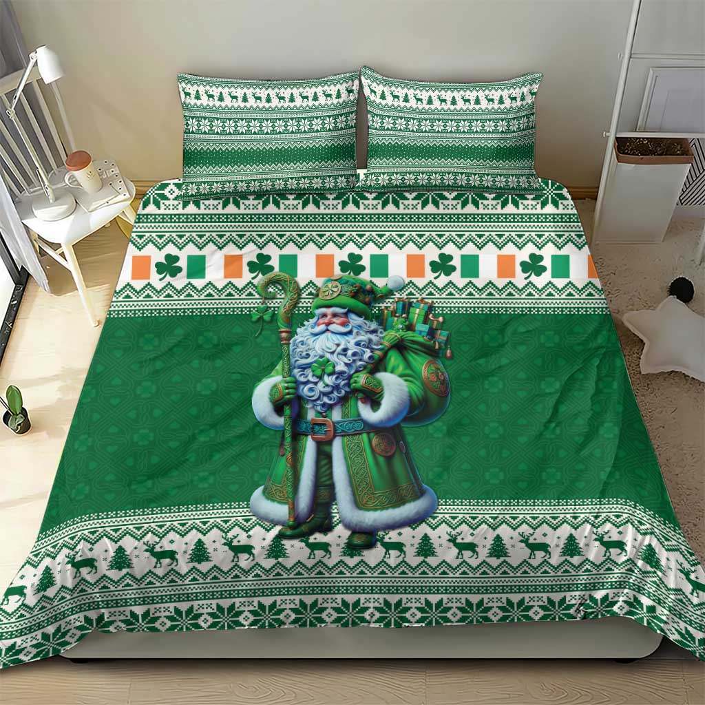 Ireland Christmas Bedding Set Irish Santa Claus - Wonder Print Shop