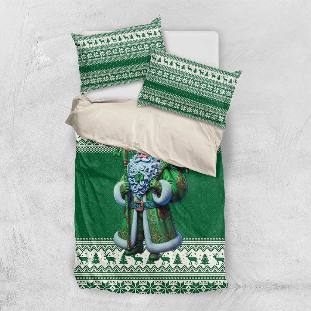 Ireland Christmas Bedding Set Irish Santa Claus - Wonder Print Shop