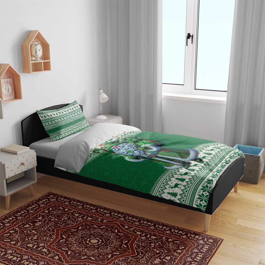 Ireland Christmas Bedding Set Irish Santa Claus - Wonder Print Shop